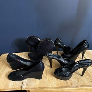 Women’s Bakers Black heel bundle sizes 7 & 7.5